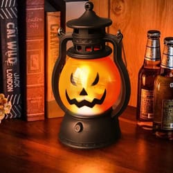 halloween pumpkin led lantern light for table decor and party atmosphere