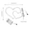Double Heart Neon LED Sign With Base And USB Or Battery Power For Room Decor And Parties 2