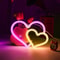 Double Heart Neon LED Sign With Base And USB Or Battery Power For Room Decor And Parties 4