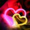 Double Heart Neon LED Sign With Base And USB Or Battery Power For Room Decor And Parties 5