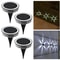 4 Pack Solar InGround LED Lights Waterproof 360 Degree Warm Glow For Garden And Yard Decor 8