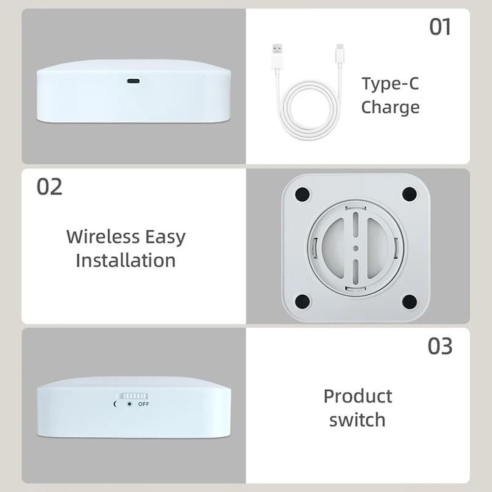 Wireless Motion Sensor Ceiling Light With Auto On Off And 100 Degree Detection For Closets And Pant 2