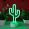 Cactus Neon LED Sign Table Lamp With USB Or Battery Power For Room Decor And Parties 3