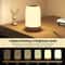 USB Rechargeable RGB Touch Night Light With Wood Grain Base And Timer For Bedroom And Kids Decor 1