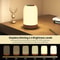 USB Rechargeable RGB Touch Night Light With Wood Grain Base And Timer For Bedroom And Kids Decor 1