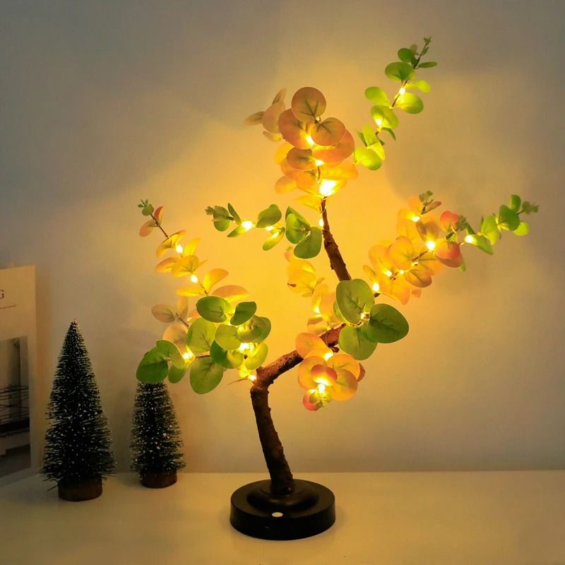 LED Bonsai Tree Table Lamp With Adjustable Branches And Warm White Glow For Bedroom And Study Decor 2