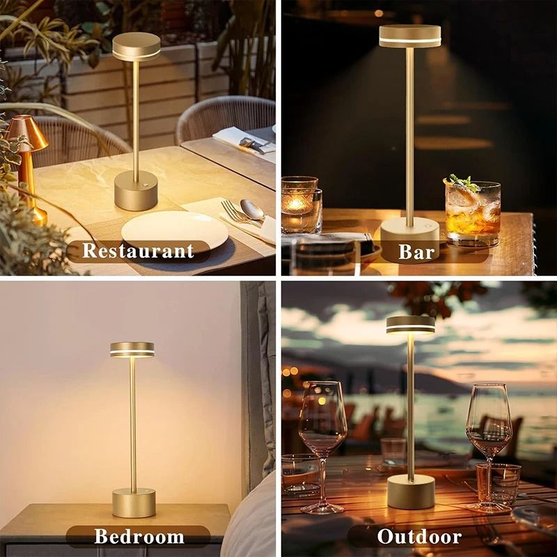 Touch Dimmable LED Desk Lamp With Aluminum Body And Three Tone Lighting For Bedroom And Reading 4