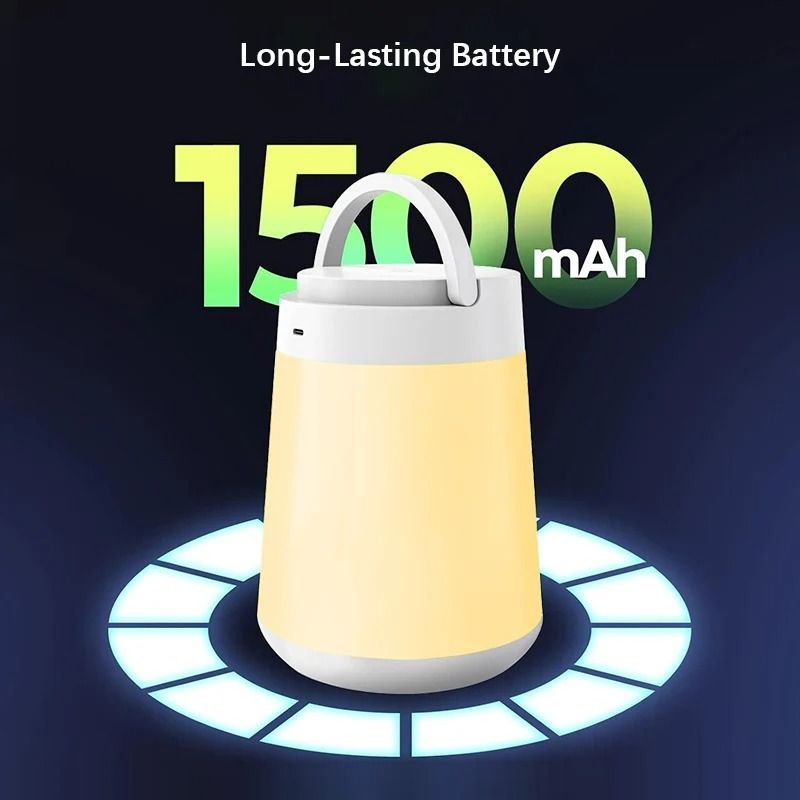 Portable Touch LED Table Lamp With Multi Color Modes And Rechargeable Battery For Bedroom And Kids 1