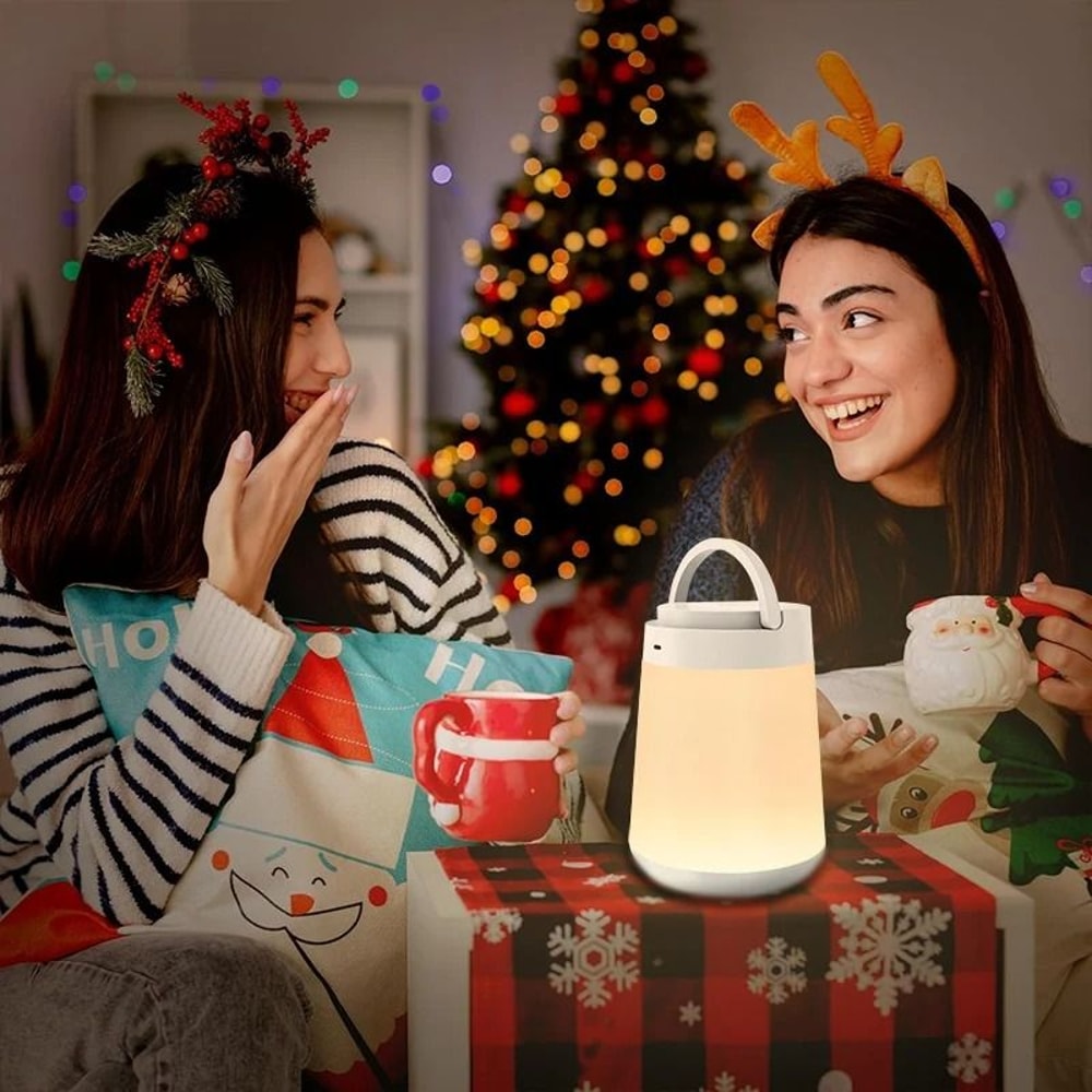 Portable Touch LED Table Lamp With Multi Color Modes And Rechargeable Battery For Bedroom And Kids 4