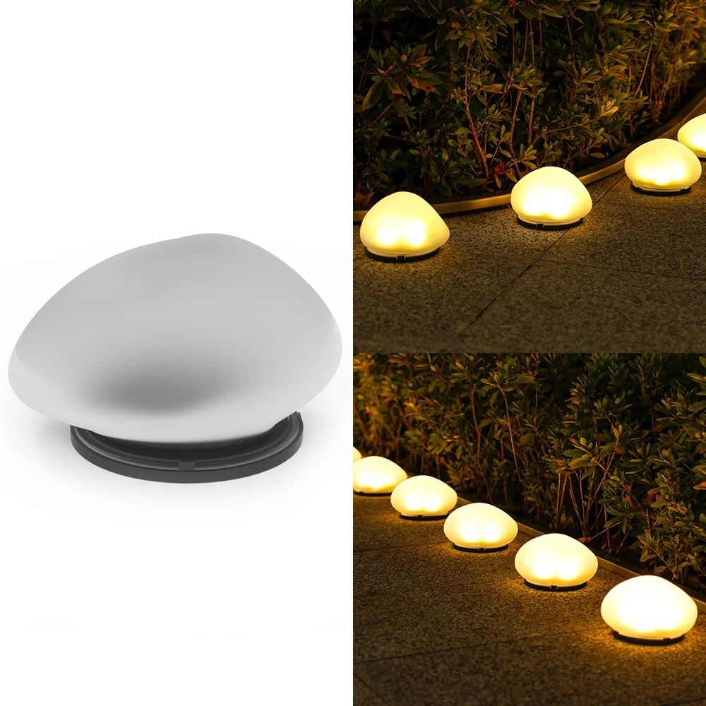 Solar Pebble Outdoor Decorative Light Waterproof Garden Lamp For Courtyard And Poolside Decor 9
