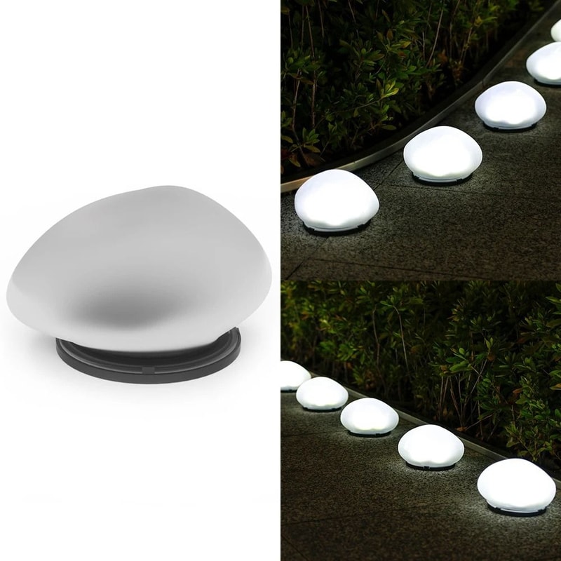 Solar Pebble Outdoor Decorative Light Waterproof Garden Lamp For Courtyard And Poolside Decor 7