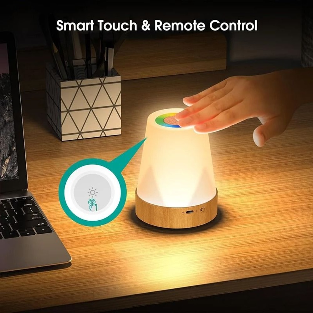 USB Rechargeable 13 Color RGB Night Light With Touch And Remote Control For Bedroom And Parties 3