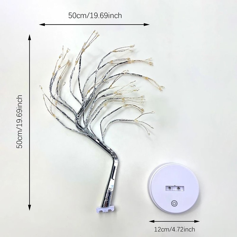 Decorative LED Bonsai Tree Table Lamp 36 Or 108 LEDs With Touch Control For Bedroom And Holiday Dec 2