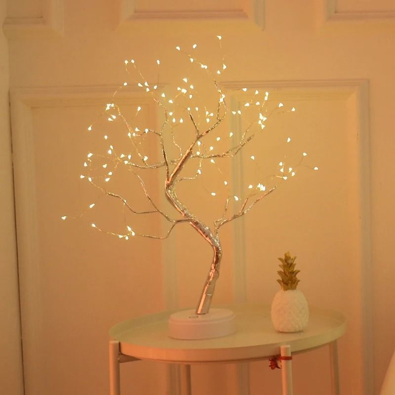 Decorative LED Bonsai Tree Table Lamp 36 Or 108 LEDs With Touch Control For Bedroom And Holiday Dec 6