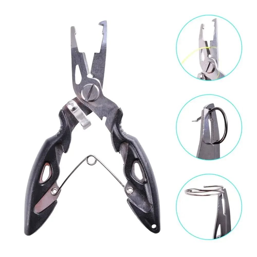 Multifunction Fishing Pliers Scissors With Line Cutter And Hook Remover For Tackle Gear 2