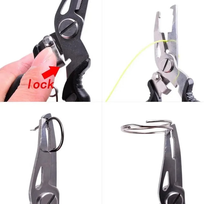 Multifunction Fishing Pliers Scissors With Line Cutter And Hook Remover For Tackle Gear 4