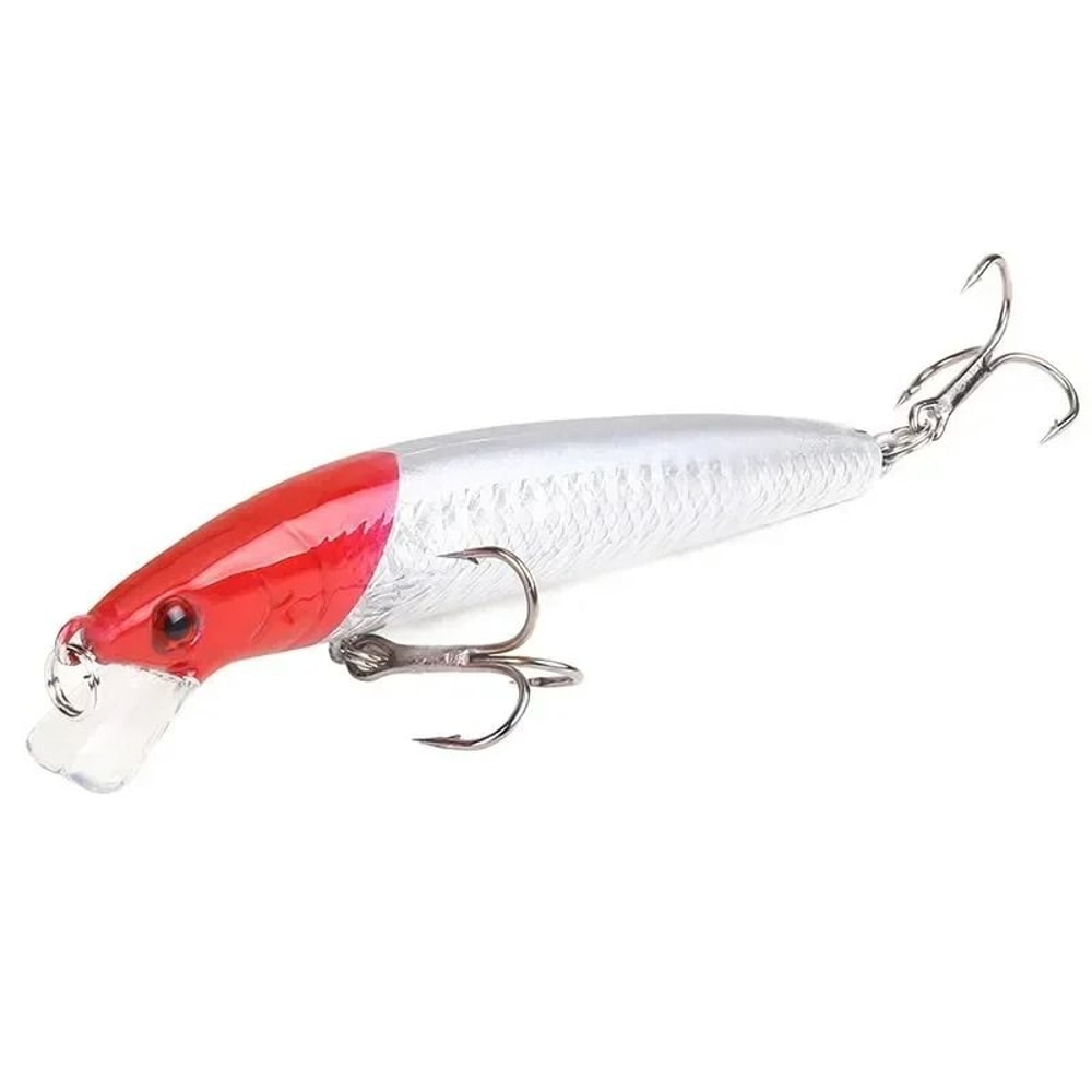 Floating Minnow Fishing Lure 374 In Hard Bait Crankbait With Barbed Hooks For Bass And Perch 13