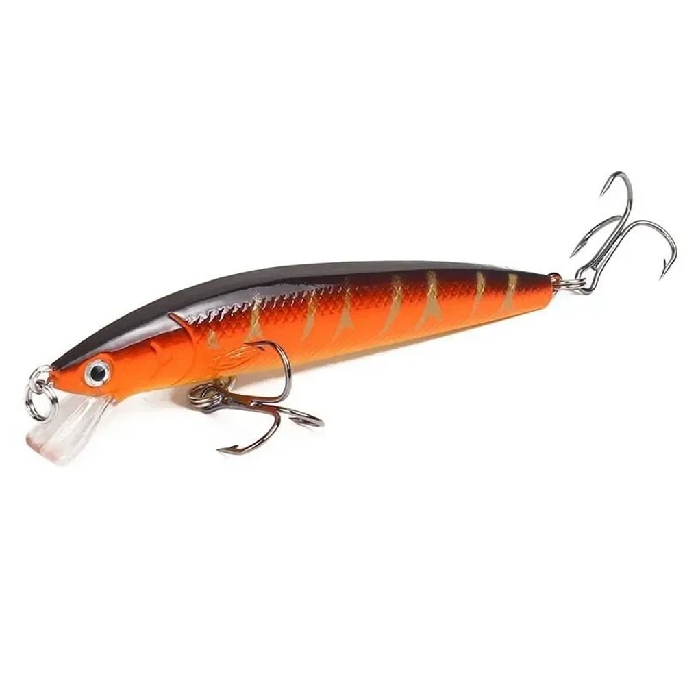 Floating Minnow Fishing Lure 374 In Hard Bait Crankbait With Barbed Hooks For Bass And Perch 14