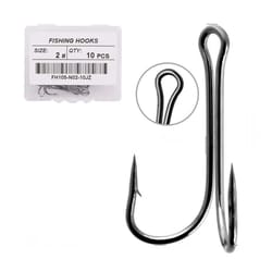 10 piece double frog fishing hook set high carbon steel weedless assist hooks for soft lures and jigs