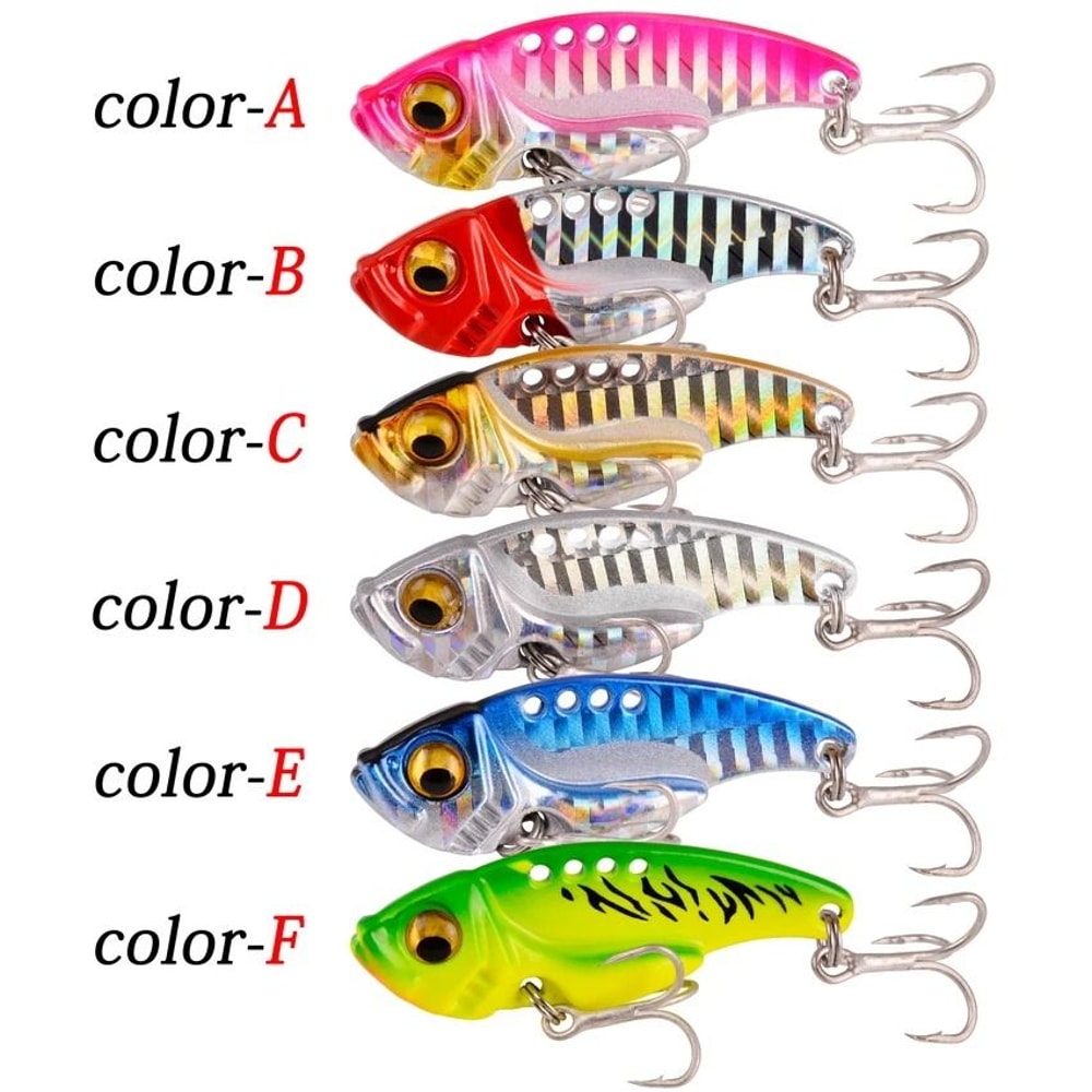 9 Piece Metal VIB Spinner Spoon Fishing Lure Set With 3D Eyes For Trout And Bass 2