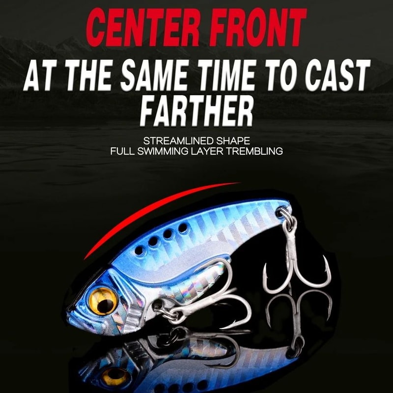 9 Piece Metal VIB Spinner Spoon Fishing Lure Set With 3D Eyes For Trout And Bass 4