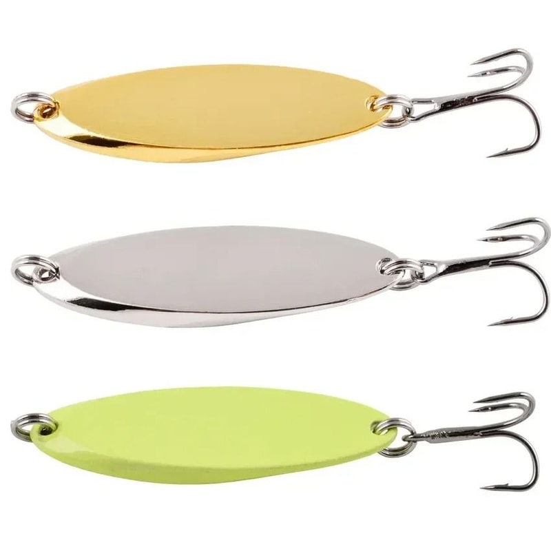 Metal Spinner Spoon Fishing Lure With Sequins Hard Bait For Trout Bass And Pike 1