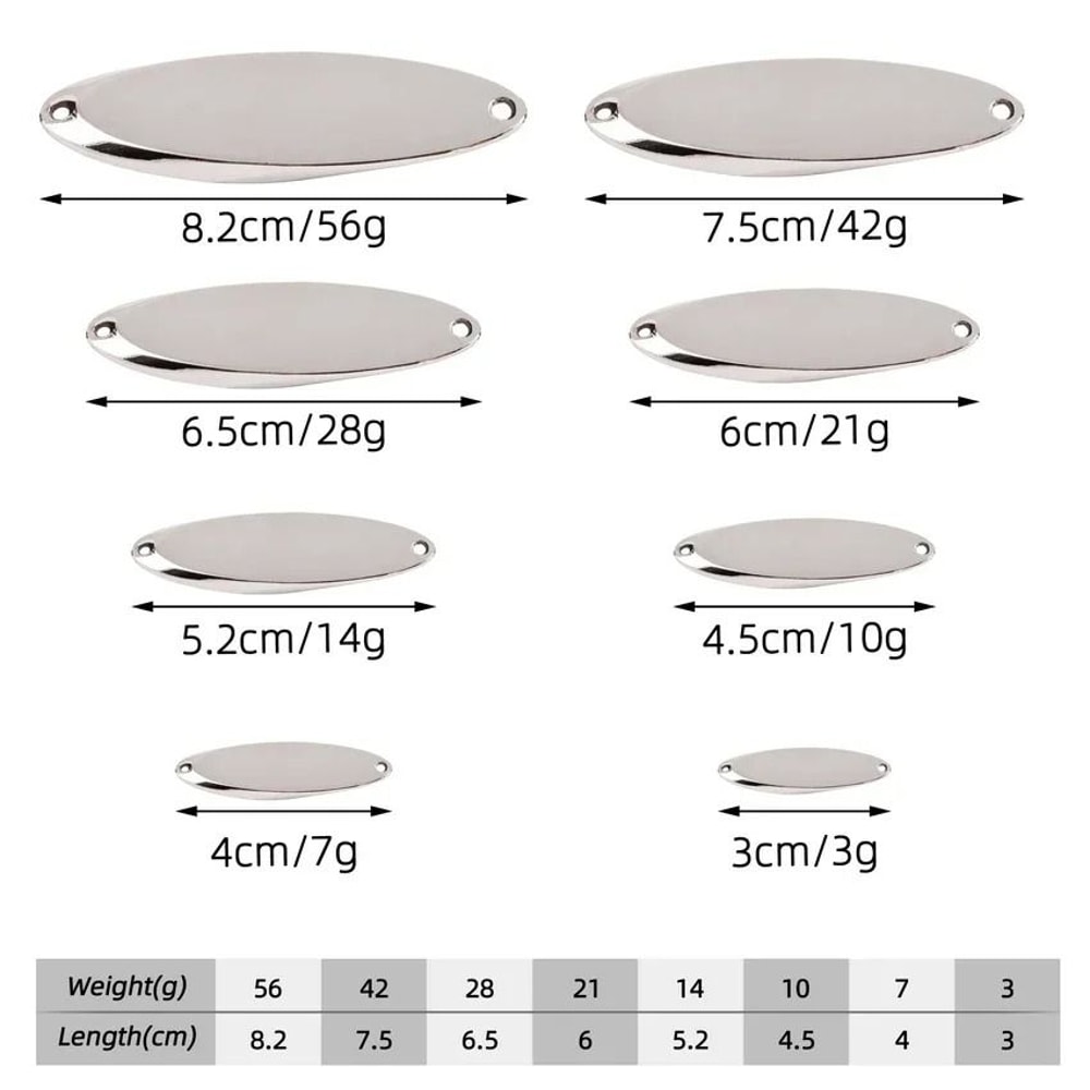 Metal Spinner Spoon Fishing Lure With Sequins Hard Bait For Trout Bass And Pike 2