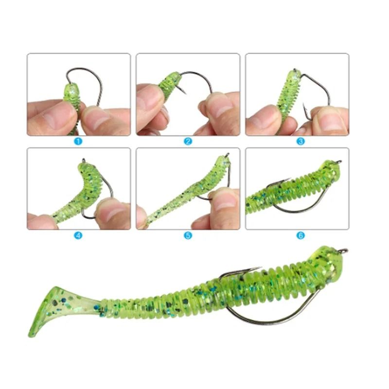10 Piece Offset Fishing Hook Set Sharp Jig Head Crank Hooks For Soft Bait And Crankbait Rigs 3