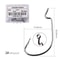 10 Piece Offset Fishing Hook Set Sharp Jig Head Crank Hooks For Soft Bait And Crankbait Rigs 8