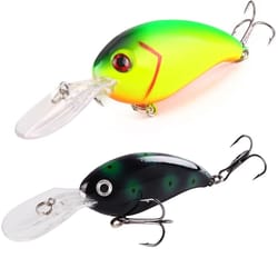 crankbait fishing lure hard swimbait with 3d eyes and treble hooks for carp and bass