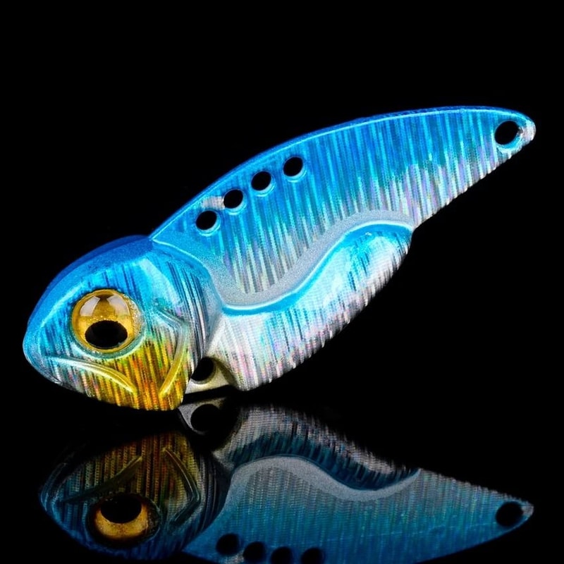 Sinking Cicada Vib Blade Spinner Lure Metal Spoon Bait For Winter Bass And Pike Fishing 14