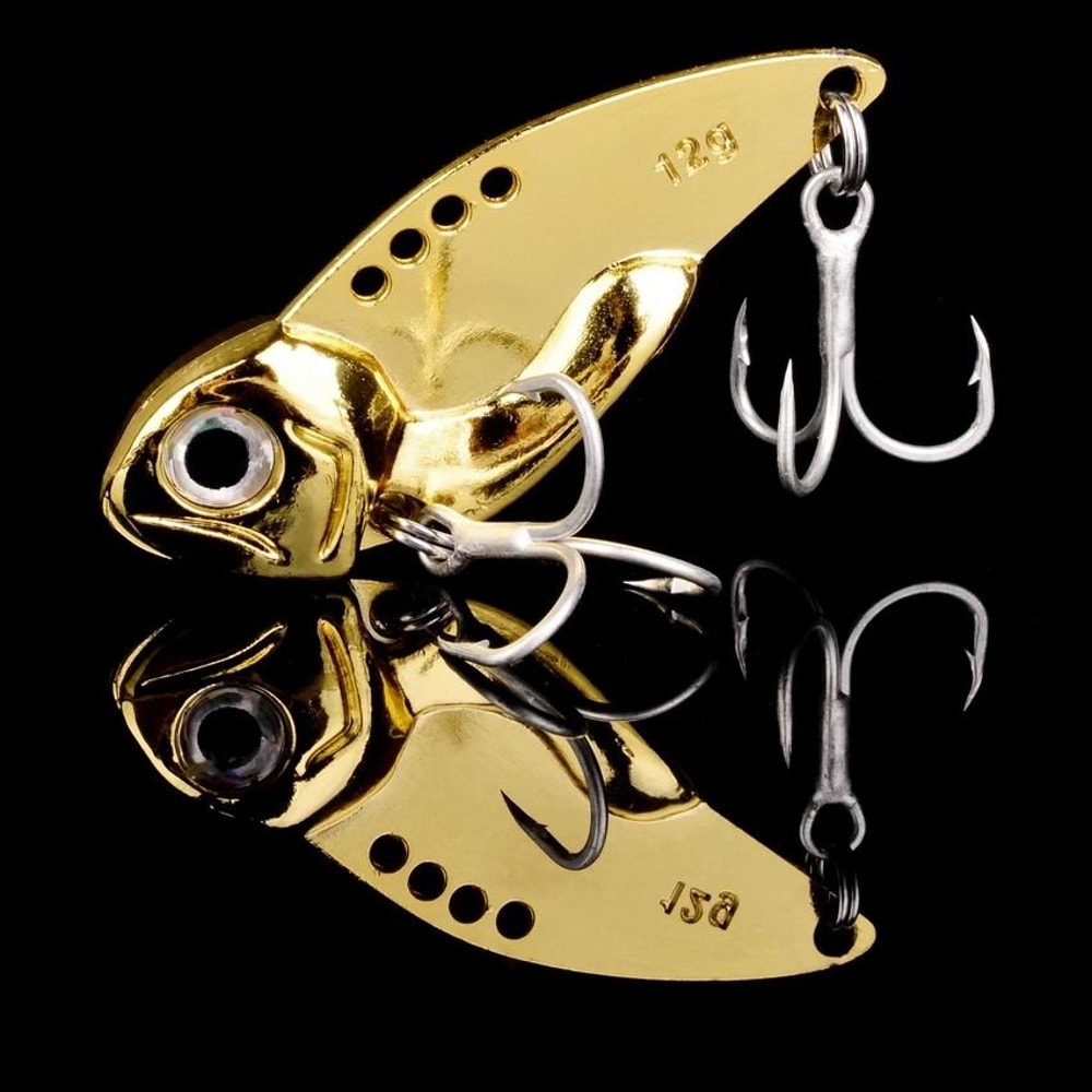 Sinking Cicada Vib Blade Spinner Lure Metal Spoon Bait For Winter Bass And Pike Fishing 15