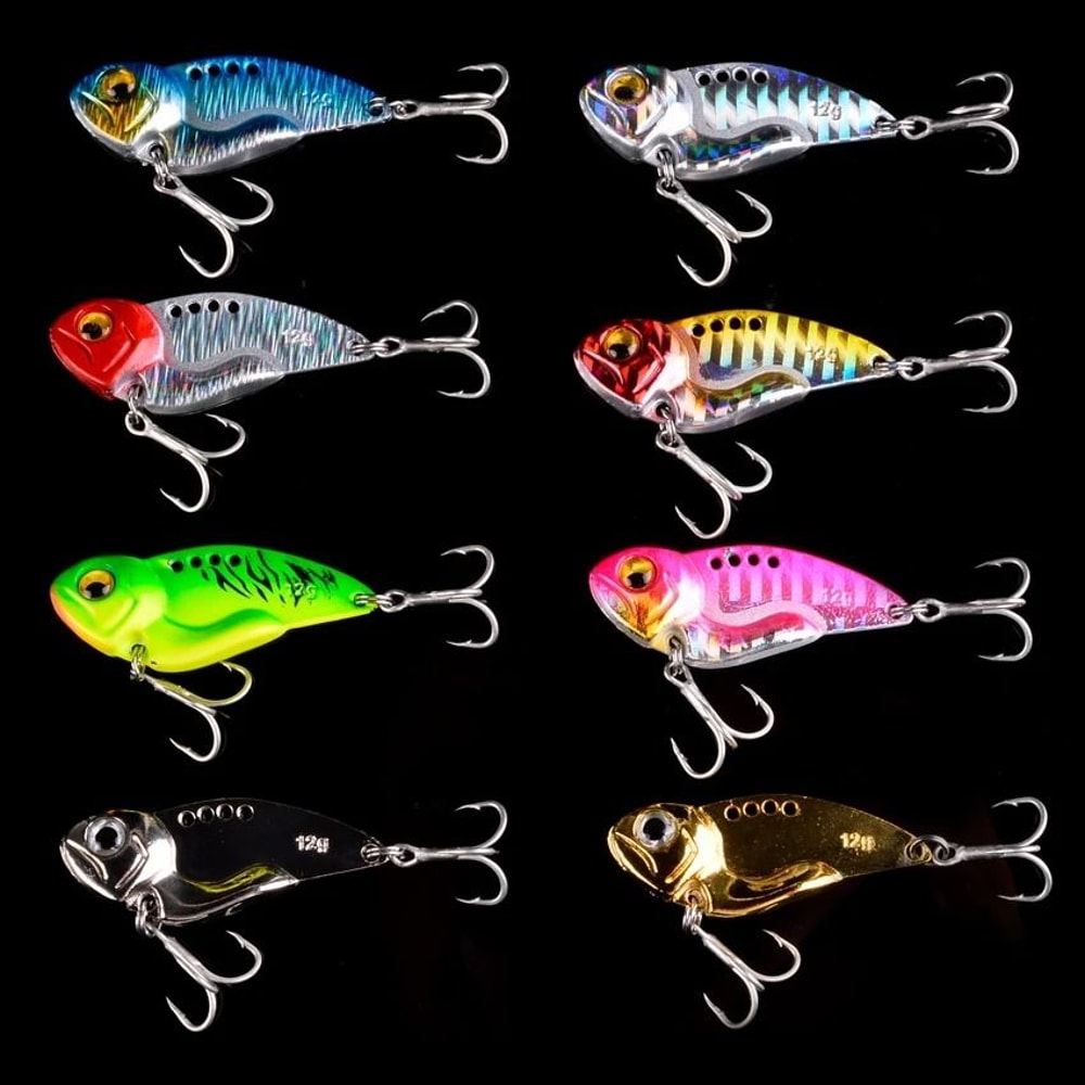 Sinking Cicada Vib Blade Spinner Lure Metal Spoon Bait For Winter Bass And Pike Fishing 3