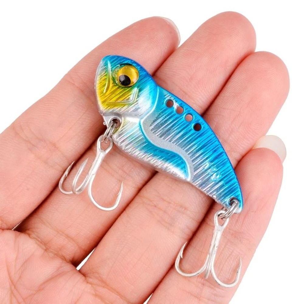 Sinking Cicada Vib Blade Spinner Lure Metal Spoon Bait For Winter Bass And Pike Fishing 5