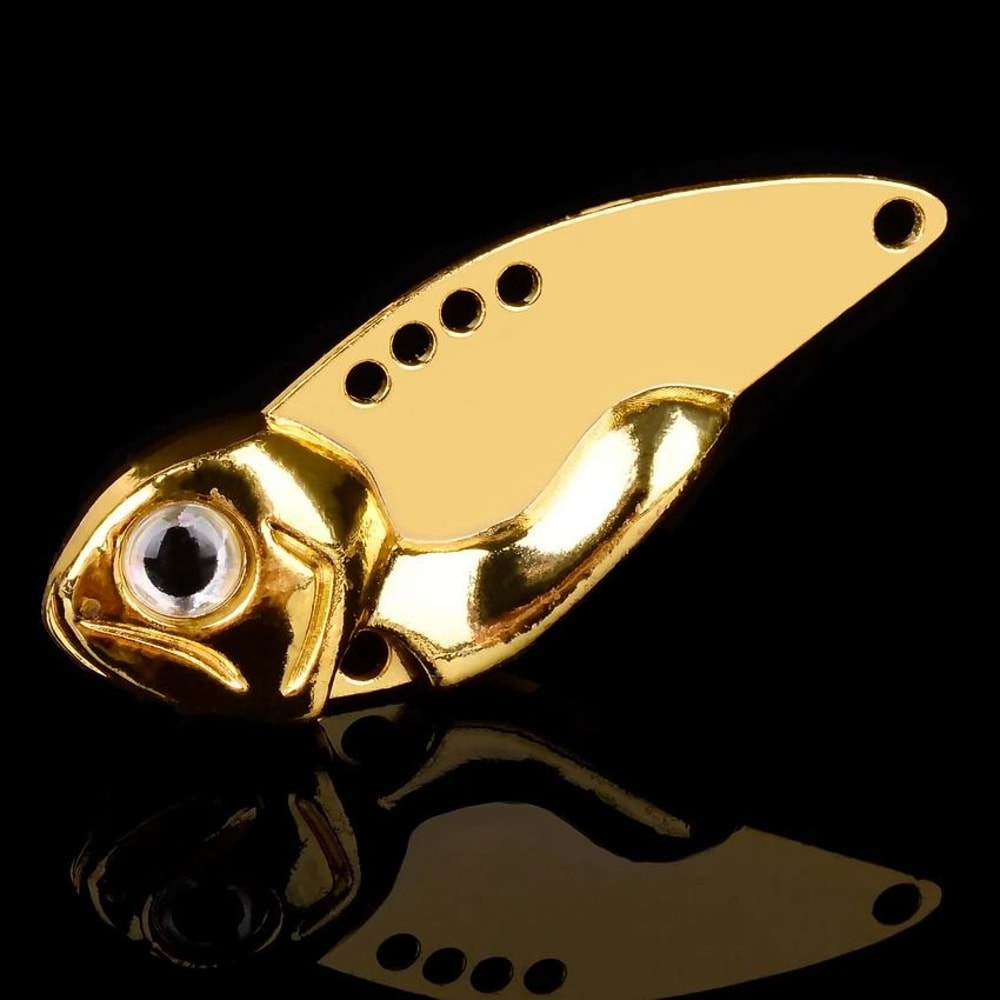 Sinking Cicada Vib Blade Spinner Lure Metal Spoon Bait For Winter Bass And Pike Fishing 7