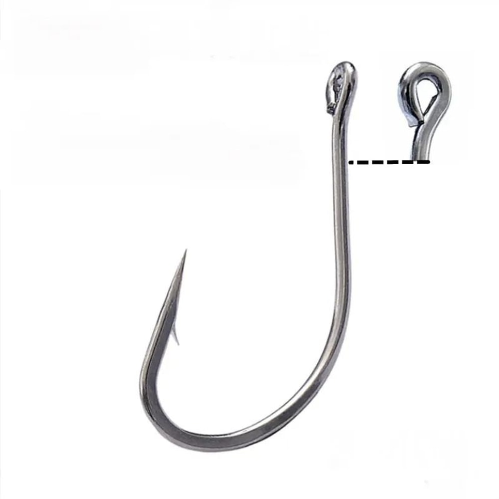 10 Piece Sea Big Fishing Hook Set High Carbon Steel Hooks With Black Nickel Finish For Saltwater An 3