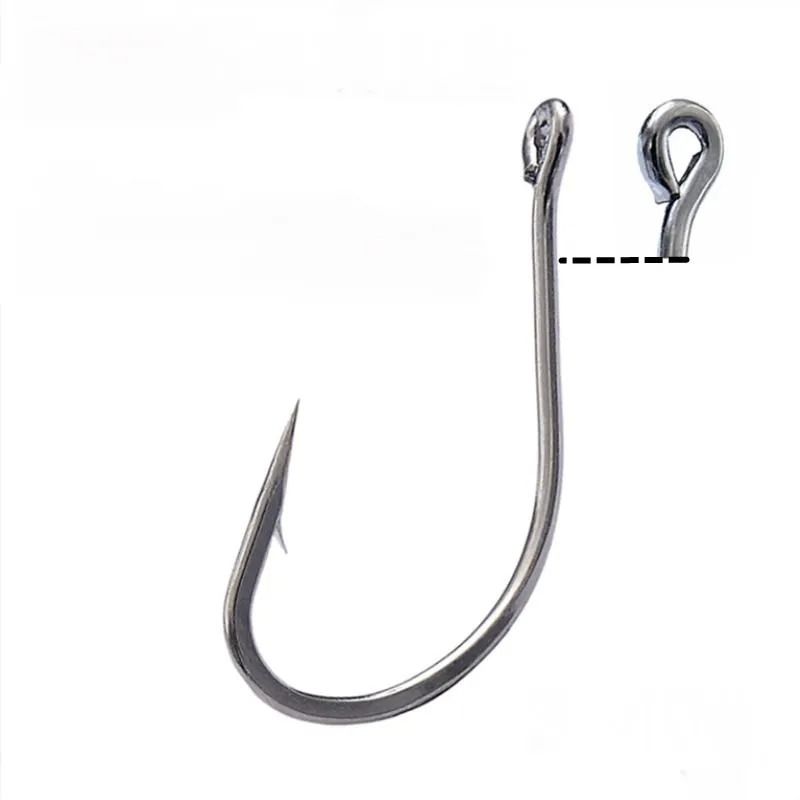 10 Piece Sea Big Fishing Hook Set High Carbon Steel Hooks With Black Nickel Finish For Saltwater An 3