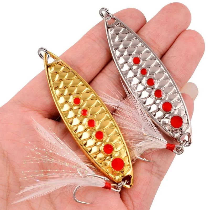 Metal Spoon Fishing Lure 3 G To 20 G Jig Bait With Scaled Flash Finish For Trout And Bass 3