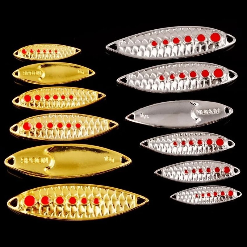 Metal Spoon Fishing Lure 3 G To 20 G Jig Bait With Scaled Flash Finish For Trout And Bass 4