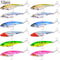 12 Piece Metal VIB Fishing Lure Set Vibration Spoon Spinner Hard Baits For Bass And Pike 1