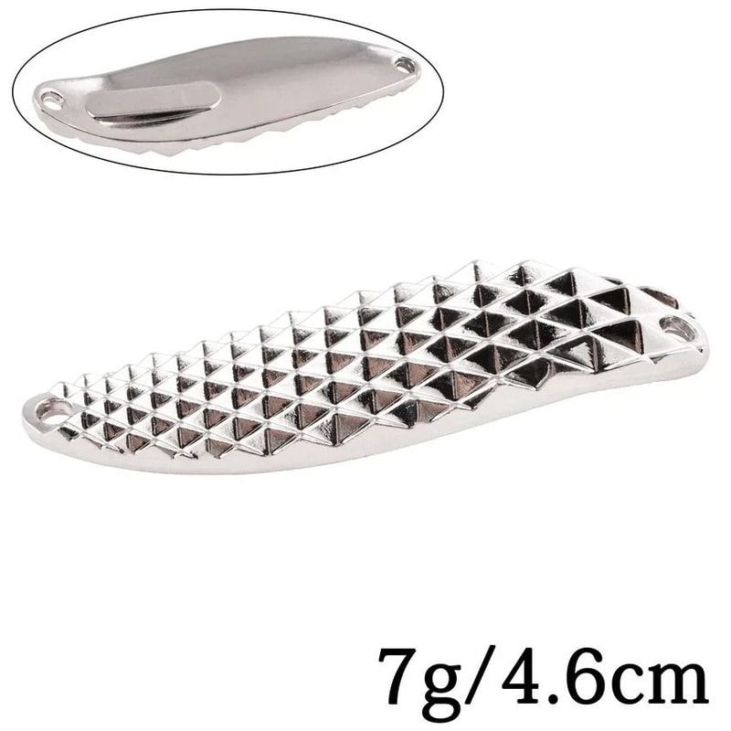 Diamond Spinner Metal Fishing Lure With Sequin Flash For Bass And Trout 12