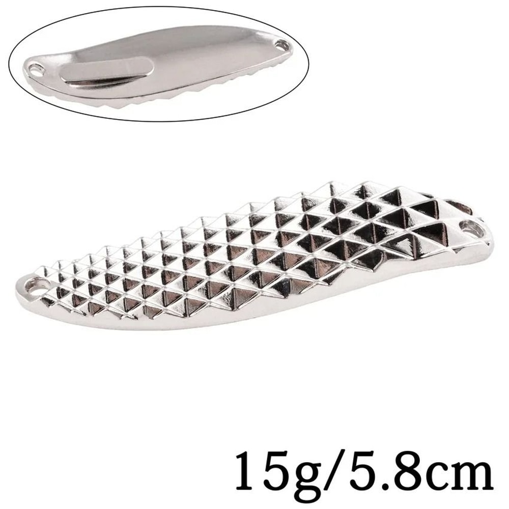 Diamond Spinner Metal Fishing Lure With Sequin Flash For Bass And Trout 14