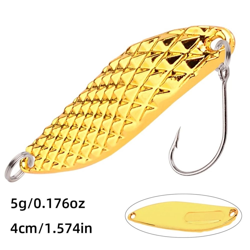 Diamond Spinner Metal Fishing Lure With Sequin Flash For Bass And Trout 16