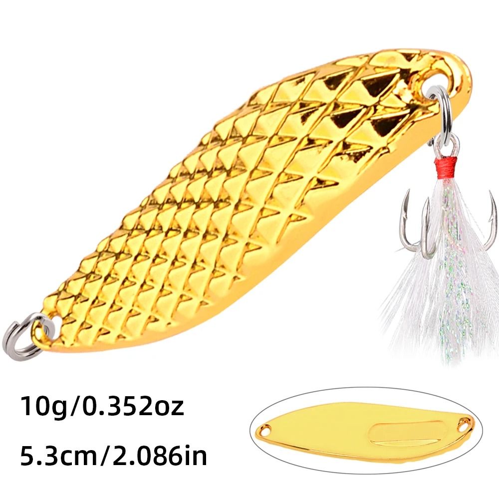 Diamond Spinner Metal Fishing Lure With Sequin Flash For Bass And Trout 18