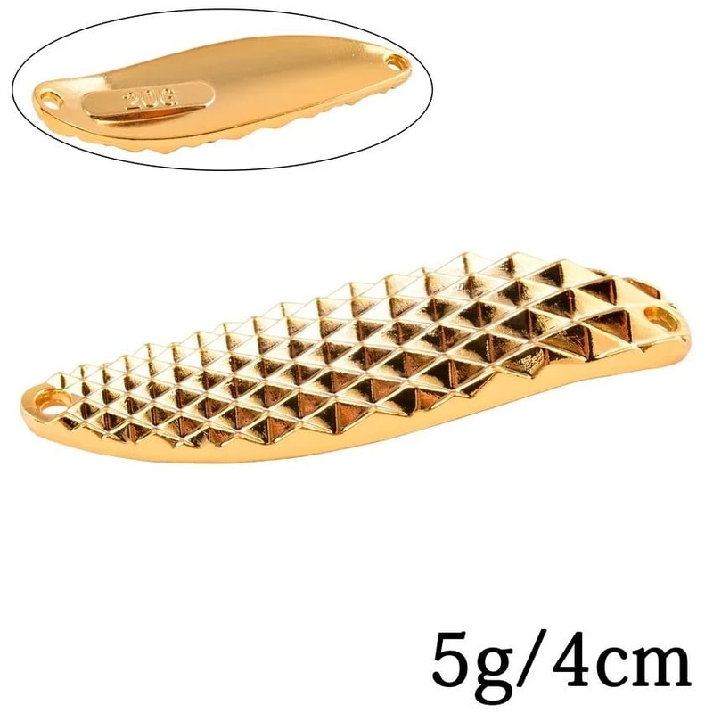 Diamond Spinner Metal Fishing Lure With Sequin Flash For Bass And Trout 7