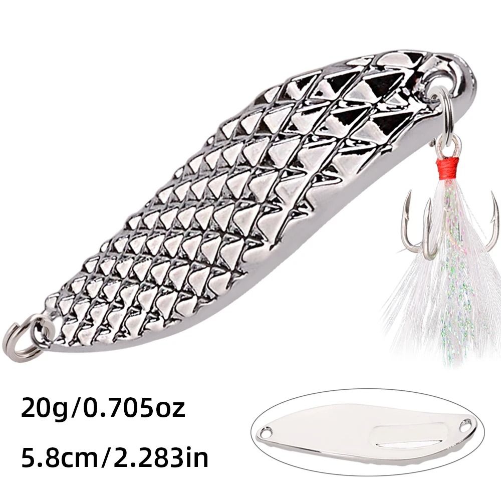 Diamond Spinner Metal Fishing Lure With Sequin Flash For Bass And Trout 25