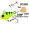 Metal VIB Spinner Fishing Lure With Double Sequins Sinking Rotating Spoon Bait For Bass And Trout 6