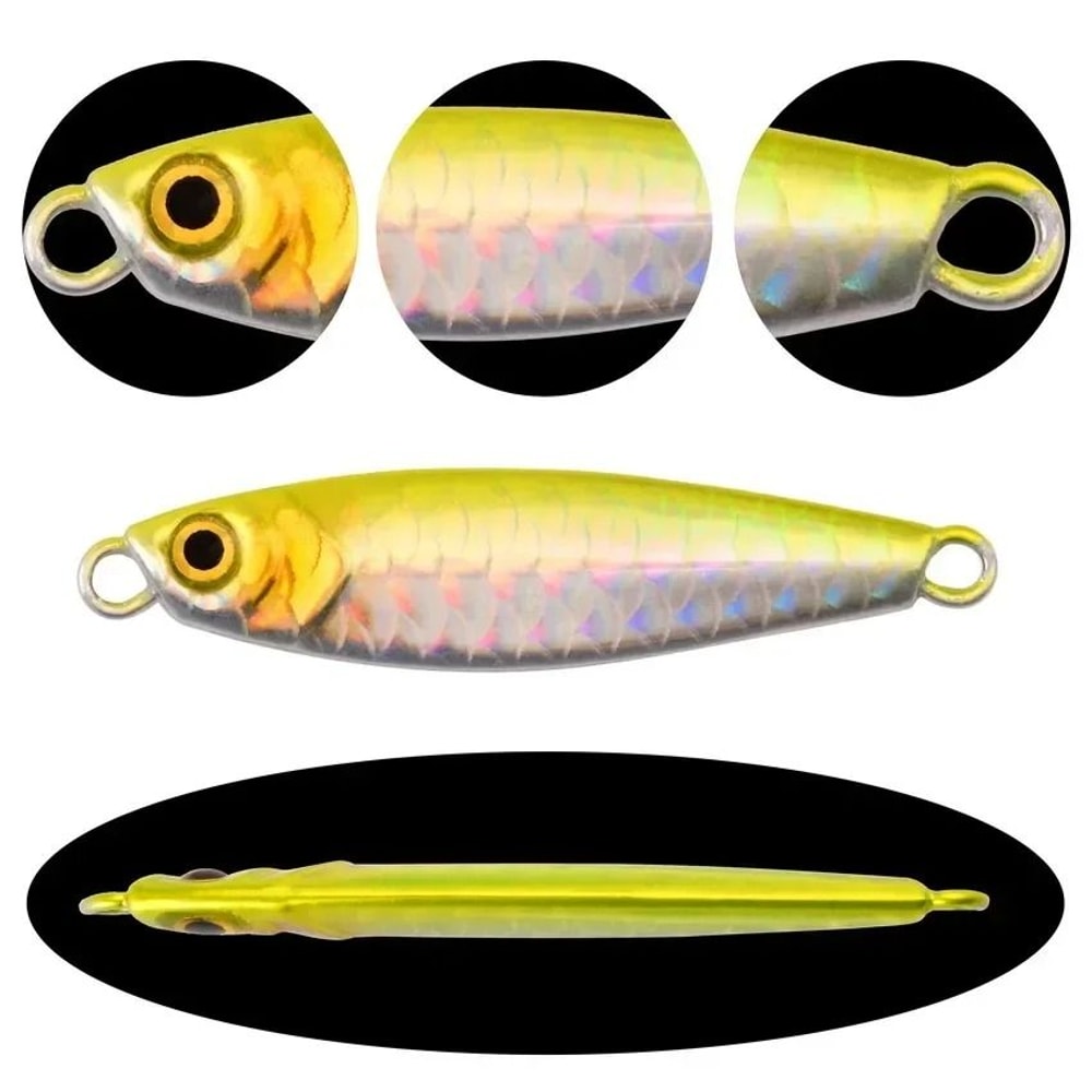 Shore Jigging Metal Jig Lure 3D Laser Printed Slow Jig Spoon 197 In For Sea Fishing 5