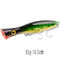 Big Game Saltwater Popper Fishing Lure Topwater Wobbler With 3D Eyes And Treble Hooks 13