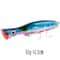 Big Game Saltwater Popper Fishing Lure Topwater Wobbler With 3D Eyes And Treble Hooks 14
